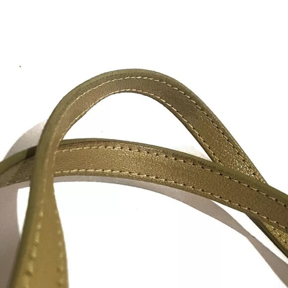 Auth JIMMY CHOO Sasha - Yellow Leather Tote Bag - Picture 5 of 16